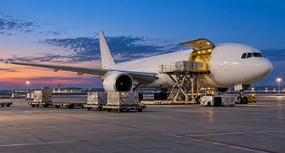 Aircraft apron — logistics illustration