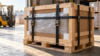 Cargo protection — logistics illustration