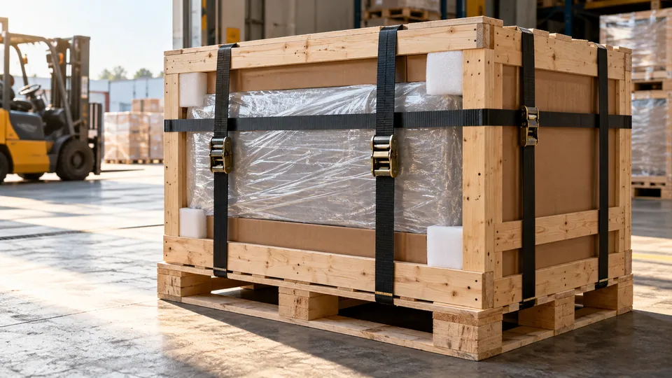 Cargo protection — logistics illustration
