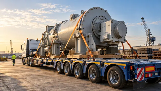 Project machinery — logistics illustration