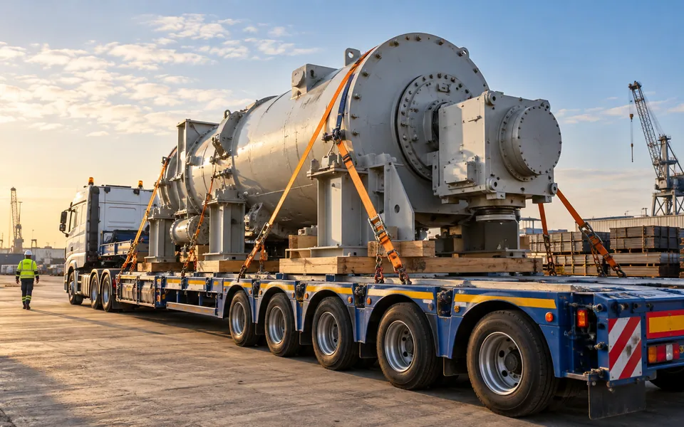 Project machinery — logistics illustration