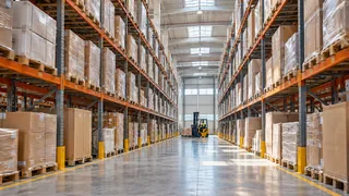 Warehouse racks — logistics illustration