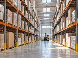Warehouse racks — logistics illustration